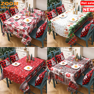 Tablecloth Santa 60x70Inch Cloth decoration Table Christmas
