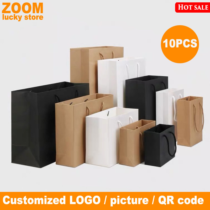 high-end kraft paper bag gift package clothing store handbag
