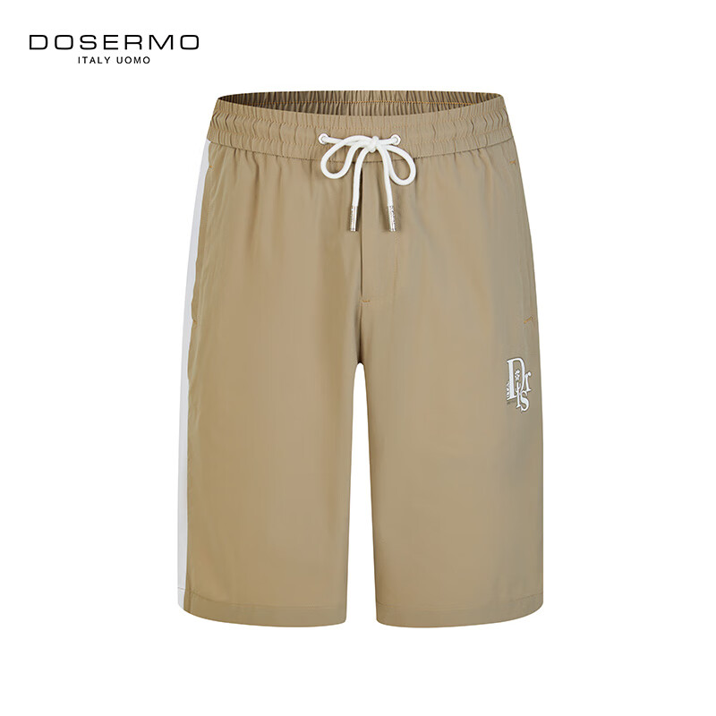 丹西摩（DOSERMO）轻奢男装休闲短裤时尚印花拼色休闲短裤