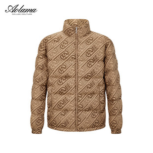 奥拉玛(Aolama)轻奢男装羽绒服冬季新款时尚百搭印花短款羽绒服