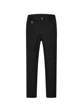 丹西摩（DOSERMO）轻奢男装秋冬职场正装暗纹格子设计风西装长裤