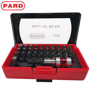 PARD螺丝刀批头套装 6.3mm十字一字梅花有孔花型内六角组套2323