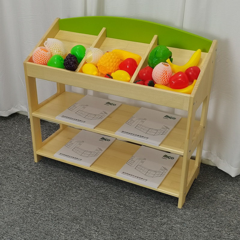 幼儿园柜子储物柜组合儿童玩具收纳架置物书包区域教具柜超市货架