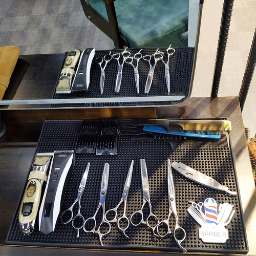 barber复古推子桌面防滑美发工具