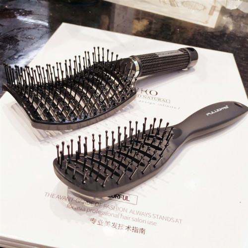 顺发宽齿大弯美发梳弧形按摩梳子