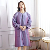 Сиреневый длинный лонгслив, средней длины