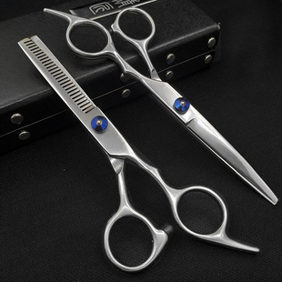 理发店专用美发师剪刀正品 日本440C专业平剪牙剪柳叶翘刀打薄发廊
