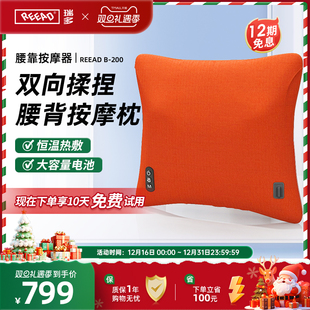 瑞多腰椎腰部按摩器按摩抱枕家用办公车载靠枕腰背部按摩靠垫