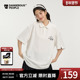 百搭宽松潮半袖 Dangerouspeople薛之谦dsp线条猫狗短袖 polo衫 T恤