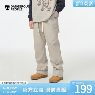 装 纯色休闲百搭裤 休闲长裤 Dangerouspeople薛之谦dsp斜纹棉感工装