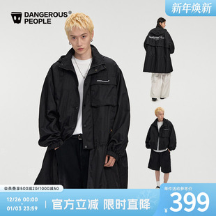 Dangerouspeople薛之谦dsp高街潮牌机能风外套秋季 宽松廓形风衣