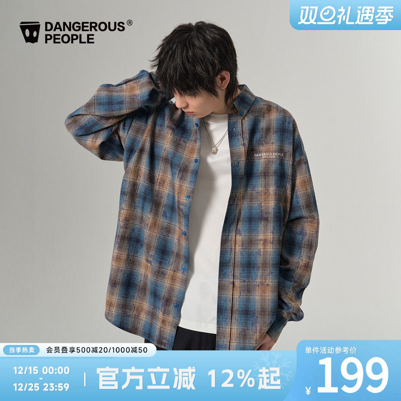 薛之谦dsp艺术感做旧格子衬衫