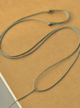 细款吊坠绳挂件绳挂坠绳简约素绳配绳可调节玉石挂绳手工编绳红绳