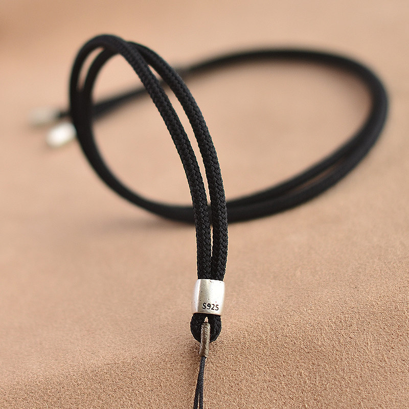 翡翠高级挂绳吊坠绳子项链绳貔貅可调节高货绳平安扣挂脖玉坠高档