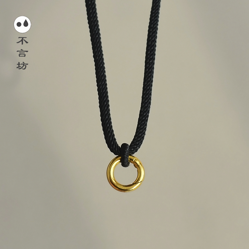 泰国佛牌钛钢弹力多用扣项链绳