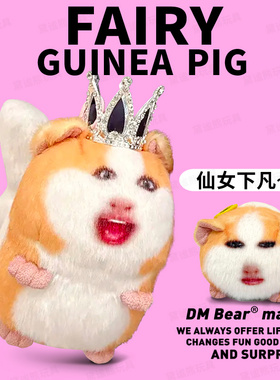 仙女下凡荷兰猪表情包猪妞玩偶挂件毛绒玩具录音发声公仔生日礼物