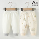男女儿童休闲裤 宝宝打底裤 衣服纯棉a类 子春秋薄棉长裤 婴儿保暖裤