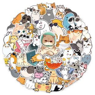 Stickers Kid Cat Kawaii 50pcs Kitty Animal Decals Cute