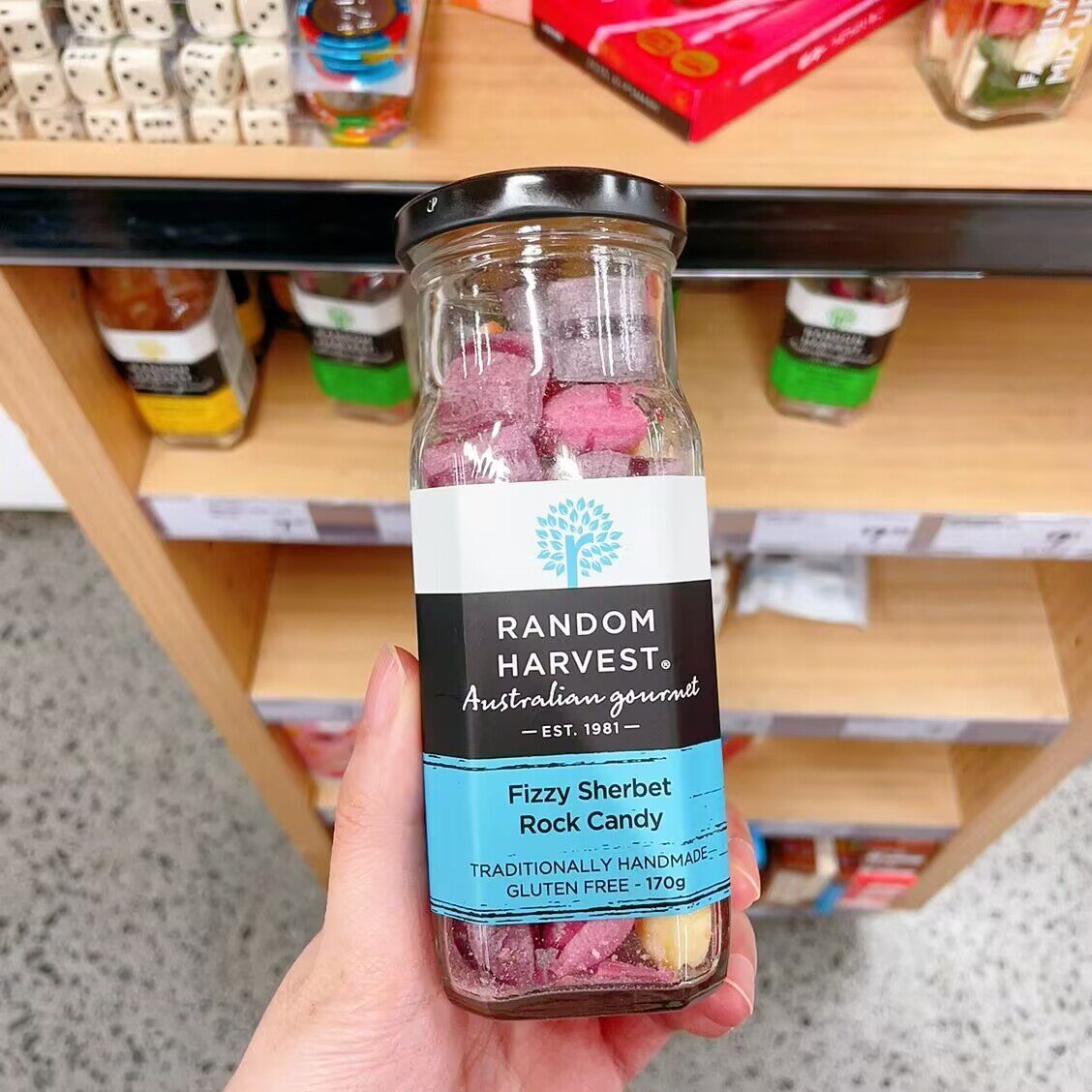 澳洲代购直邮 random harvest 水果粽子糖 手工石板街硬糖 170g