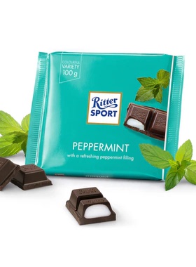 澳洲代购直邮 ritter sport 瑞特滋 坚果牛奶巧克力 威化饼 100g