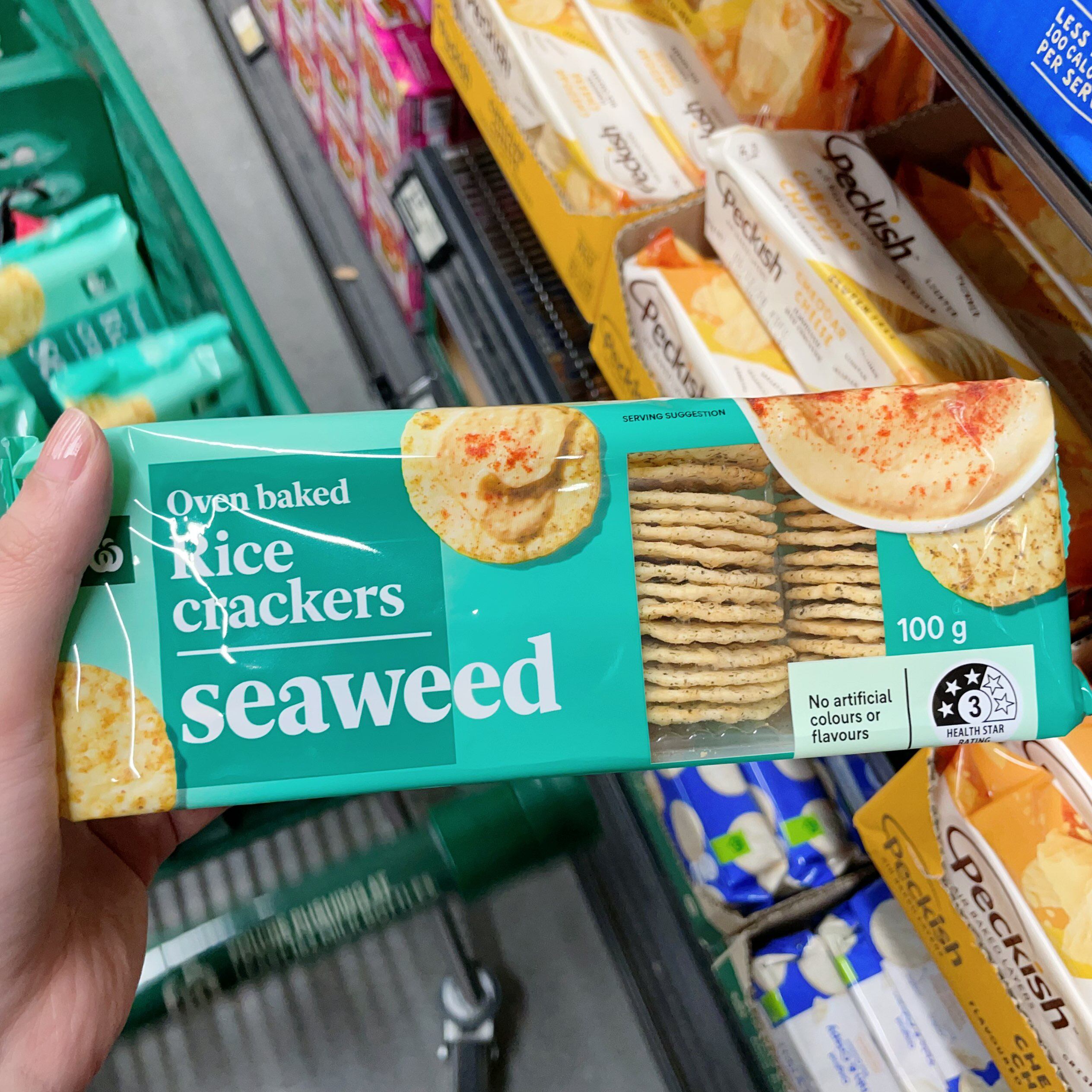 澳洲代购Coles wws超市自营健康美味烧烤海苔无麸质杂粮米饼 100g