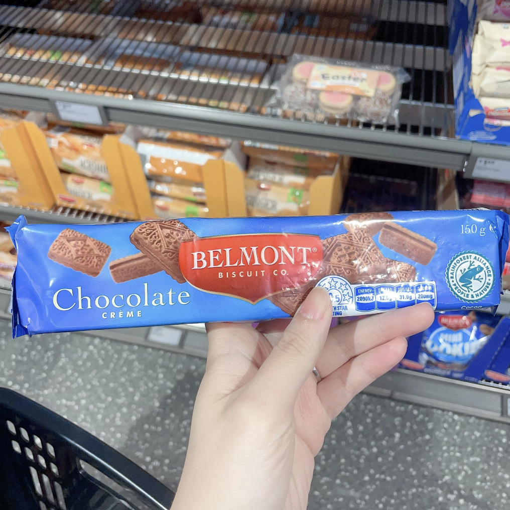 澳洲代购直邮belmont biscuit co. 香浓巧克力/奶油夹心饼干 150g