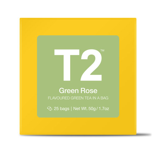 澳洲代购直邮 T2茶叶 Green Rose 玫瑰绿茶袋装茶包 25pk