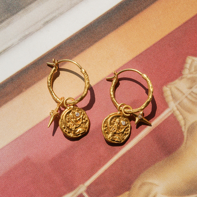 AnandaSoulWild玫瑰石英耳环