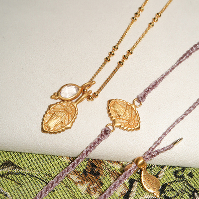 AnandaSoulThrough粉晶锁骨链