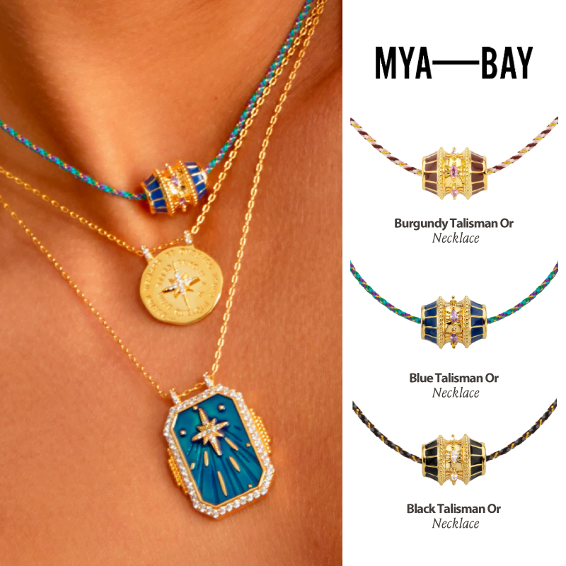 MYABAY珐琅彩转运珠吊坠项链