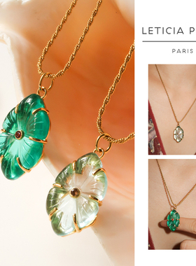LeticiaPonti天然石吊坠锁骨链