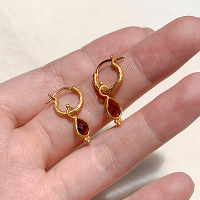 AnandaSoulGentle玫瑰石耳环