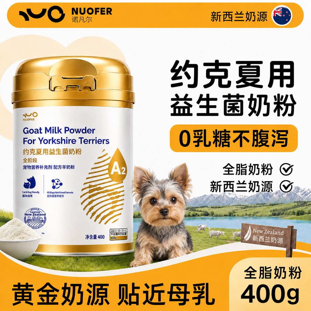 约克夏专用羊奶粉狗狗专用0乳糖益生菌幼犬小奶狗奶粉成犬老年犬