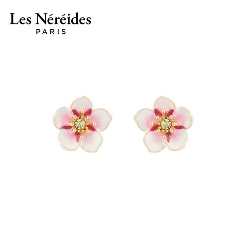 Les Nereides樱花限定系列 迷你樱花 耳钉