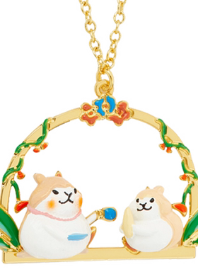 N2 by Les Nereides踏春系列 仓鼠乐园 项链 春夏新款设计感吊坠