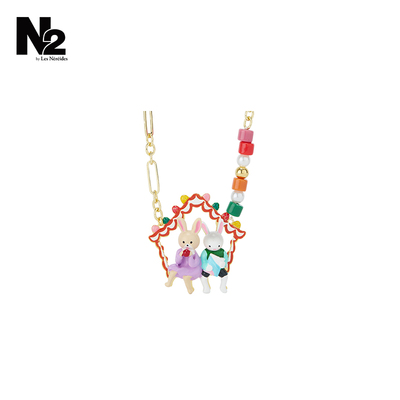 N2 by Les Nereides糖果屋系列 不对称兔子 项链