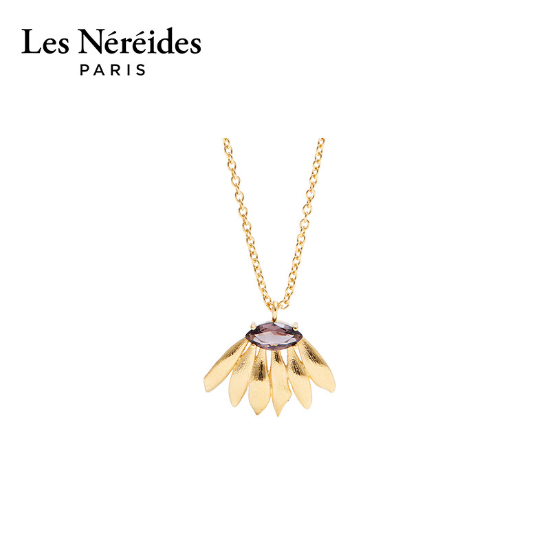 Les Nereides鸢尾花系列 金色向日葵 项链