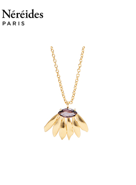 Les Nereides鸢尾花系列 金色向日葵 项链