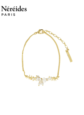 Les Nereides鎏金自然系列 金月桂与白紫藤 手链