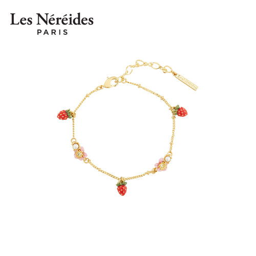 Les Nereides四季浆果系列 小草莓 手链 气质简约时尚百搭款