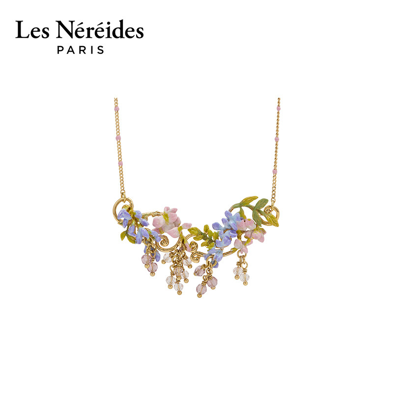 Les Nereides蒙马特1900系列 常春藤与紫藤花 项链