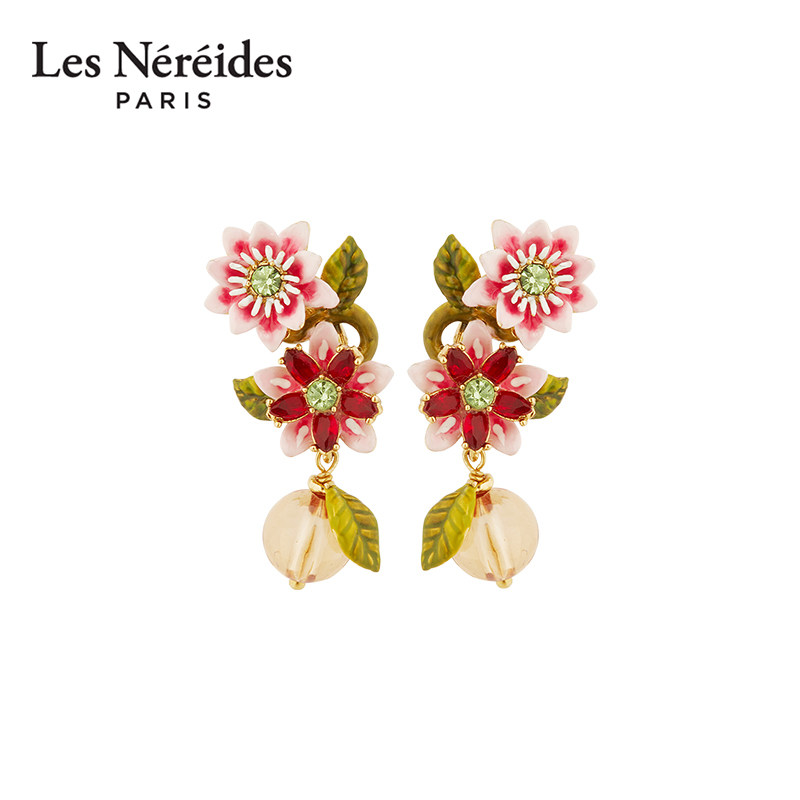 Les Nereides伊甸乐园系列 西番莲花 耳钉