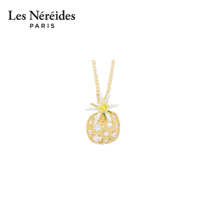 Les Nereides爱护小动物系列 水晶菠萝 项链