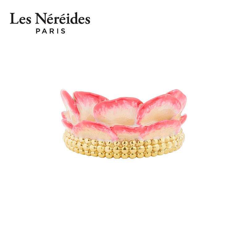 Les Nereides伊丽莎白玫瑰系列 玫瑰花瓣 戒指简约百搭新款送女友