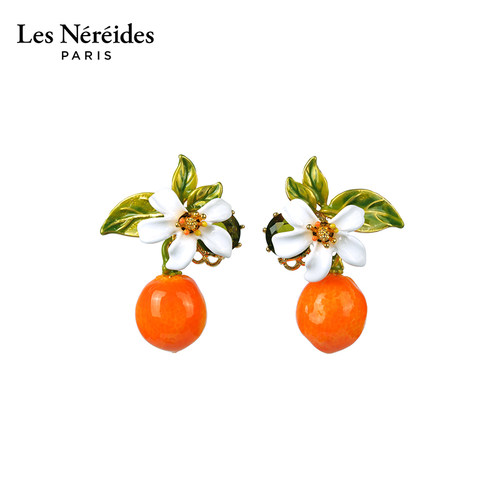 LesNereides普罗旺斯橙花耳钉女