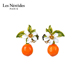 橘子橙花耳钉 Les Nereides普罗旺斯花园系列 甜橙子耳环优雅气质