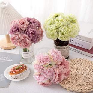 仿真花牡丹花束厂家销售植物家庭装饰婚庆手捧花假花GF14921B