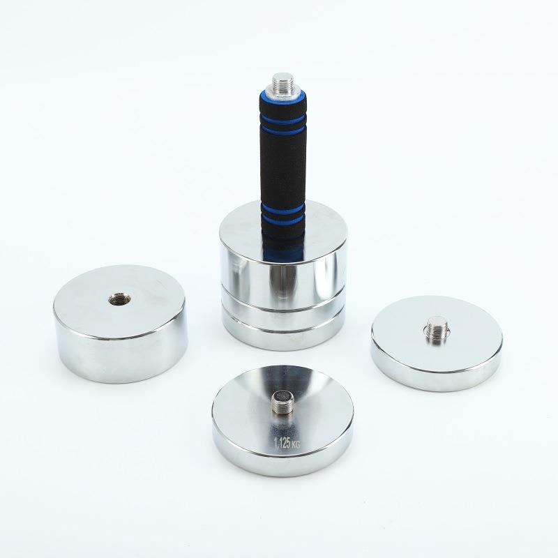 严选电镀纯钢小哑铃多款家用可调节重量健身器材实心亚铃厂家直供