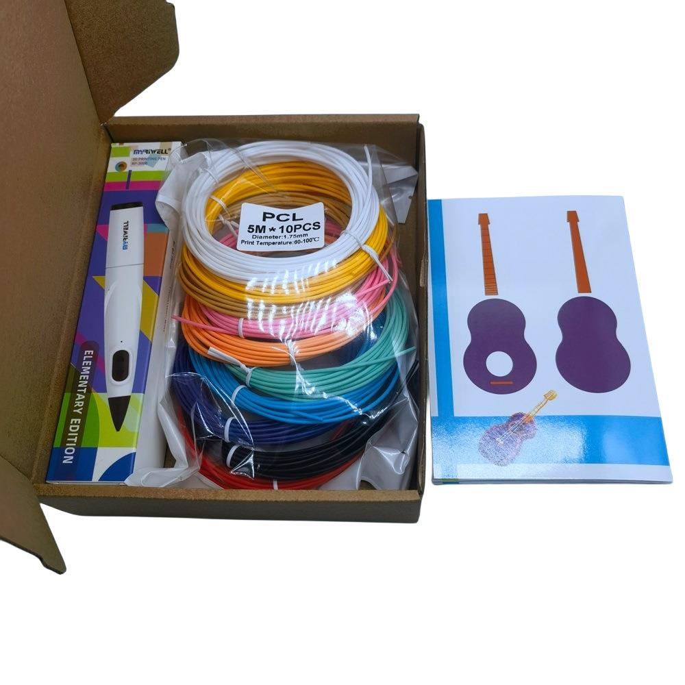 3d打印笔套装迈睿RP300B低温打印笔PCL5米10色耗材配画册跨境爆款