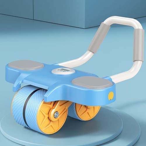 健腹轮肘撑自动回弹跨境室内练腹肌健腹神器家庭健身器材卷腹肌器